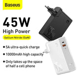 Baseus 45W 2 in 1 GaN PD Quick Charger & 10000mAh Power Bank (4709930434623)