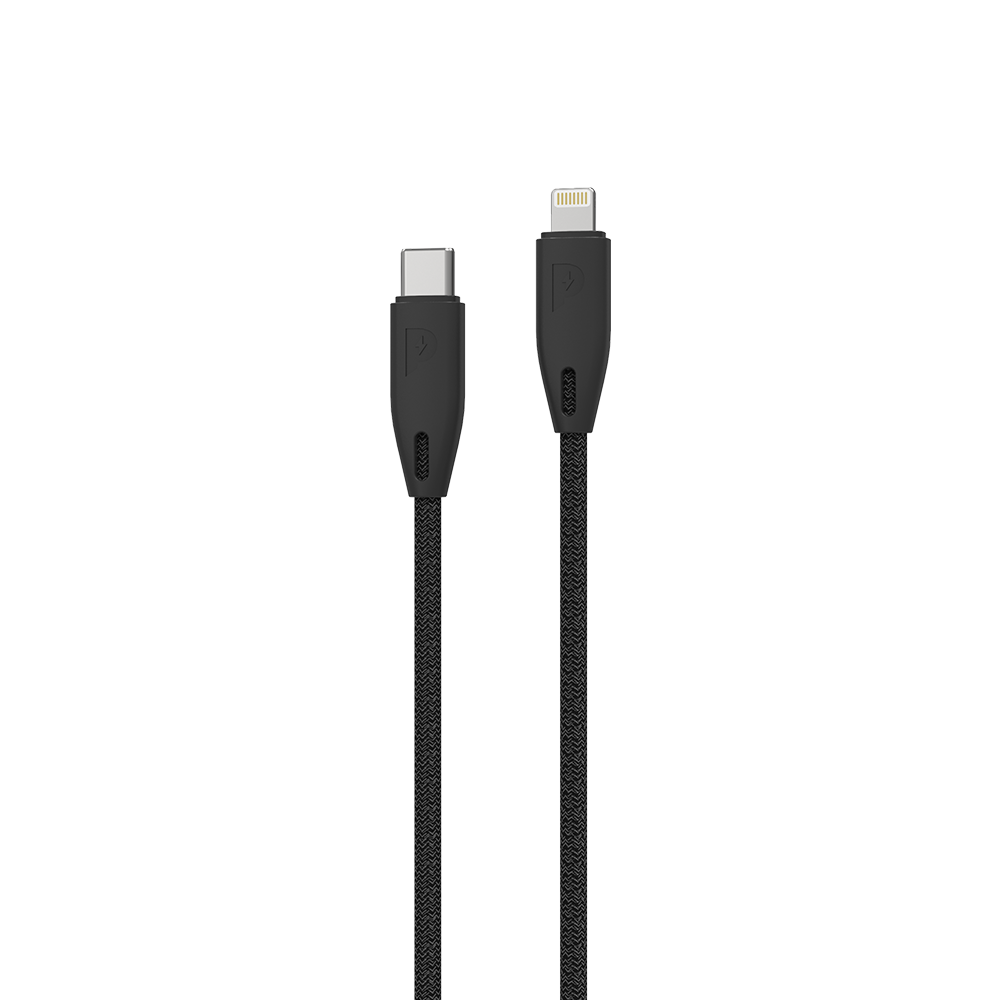 Powerology Braided USB-C to Lightning Cable (2m/6.6ft) (6849182761023)