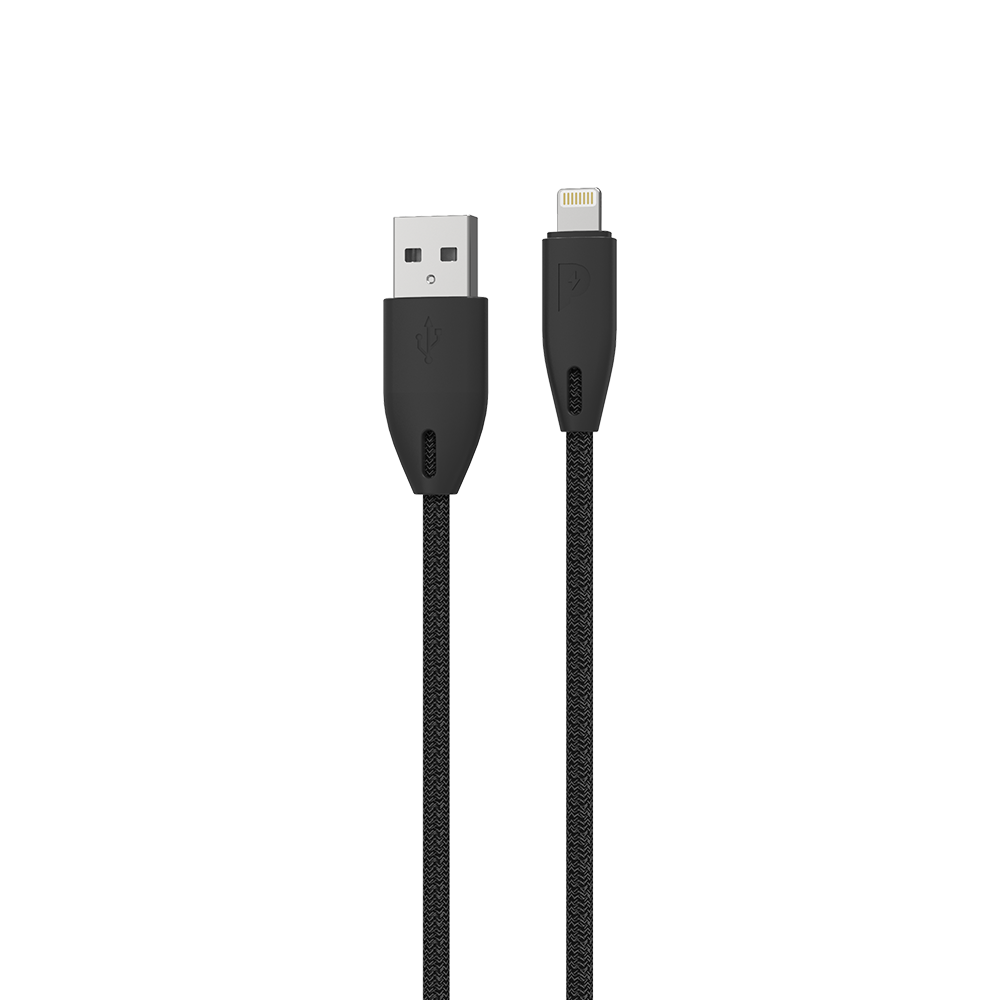 Powerology Braided USB-A to Lightning Cable (1.2m/4ft) (6849886945343)