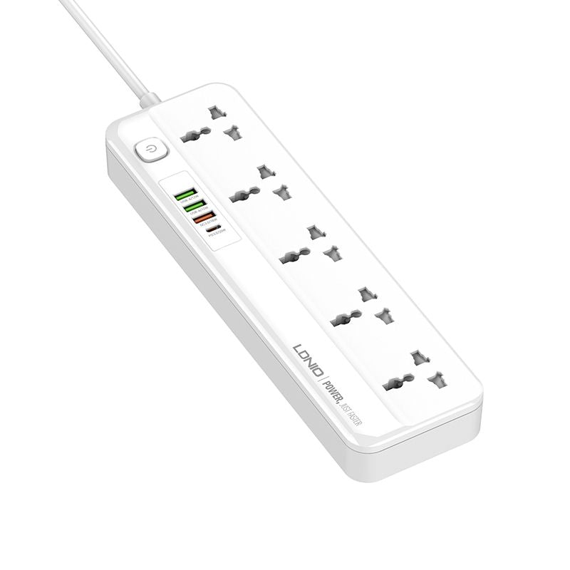 LDNIO 5 AC Outlets Universal Power Strip SC5415 (7110381273151)