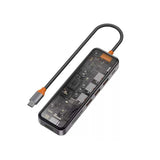 WiWU Cyber Multifunctional 8-in-1 Type C Hub Docking Station (7110259310655)