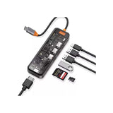 WiWU Cyber Multifunctional 8-in-1 Type C Hub Docking Station (7110259310655)