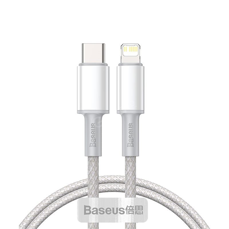 Baseus High Density Braided Type-C to iP PD 20W Data Cable 1M (7110242172991)