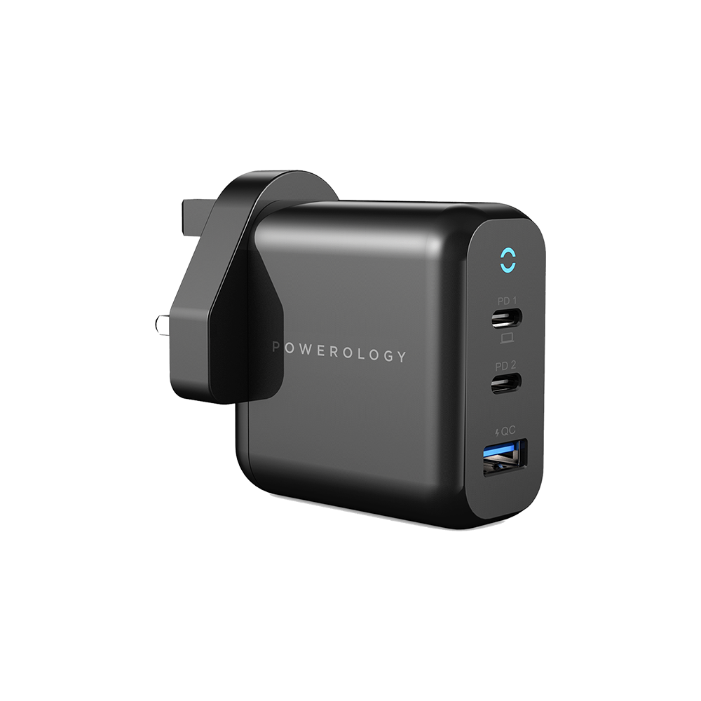 Powerology 3-Output 65W GaN Charger with Power Delivery (6849892155455)